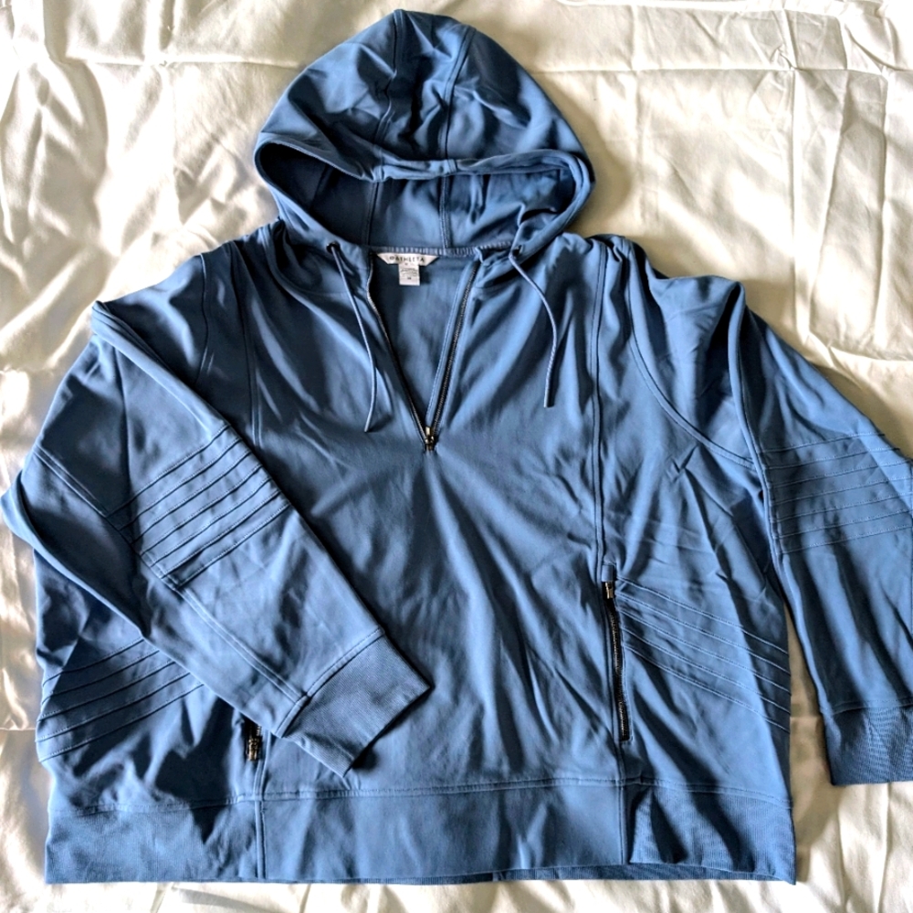 Athleta Cornflower Blue Oversized Hoodie